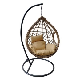 Πολυθρόνα Κρεμαστή Madrid Beige Ε6739,3 D.105 H.197cm