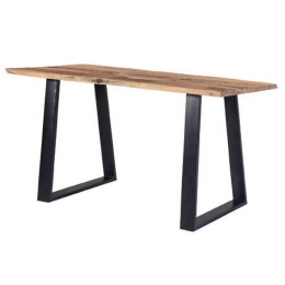 Τραπέζι Lizard Slim Acacia Natural/Black ΕΑ7095,S 140x80x75cm Μέταλλο,Ξύλο