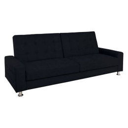 Καναπές Κρεβάτι Moby Black Ε9569,8 217x80x81 Μέταλλο,Ύφασμα