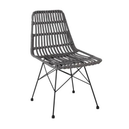 Καρέκλα Salsa Black/Wicker Grey Ε241,2 48x59x80cm
