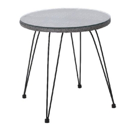 Τραπέζι Salsa Black/Grey Ε244,Τ1 D.52x53cm