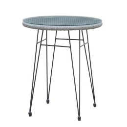 Τραπέζι Salsa Black/Grey Ε244,ΤΗ1 D.60x70cm
