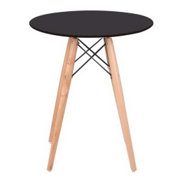 Τραπέζι Art Wood Ε7082,2 D. 60cm H.70,5cm Black Mdf,Ξύλο