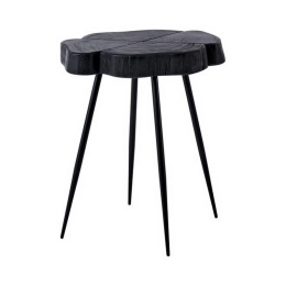 Τραπεζάκι Σαλονιού Kovil ΕΑ7083 +/-45x35x53cm Black Metal,Wood