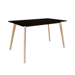 Τραπέζι Martin Ε7101,2 120x70 H.75cm Natural-Black Mdf,Ξύλο