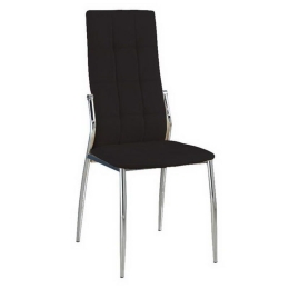 Καρέκλα Prima ΕΜ900,1 45x52x100cm Chrome-Black Σετ 4τμχ Μέταλλο,Τεχνόδερμα