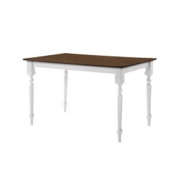 Τραπέζι Saloon Ε7053,5 150x90x74cm White-Walnut Mdf,Ξύλο
