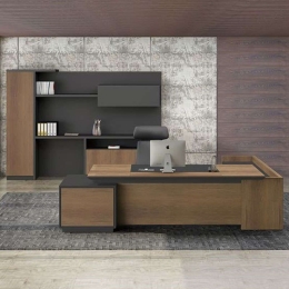 Γραφείο Αριστερή Γωνία Proline ΕΟ964,L 220x90/200x40 H.76cm Black-Walnut