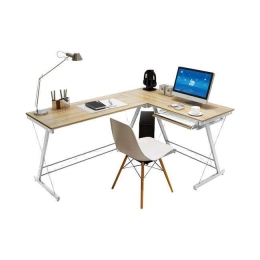Γραφείο Αριστερή Γωνία ΕΟ408,2Α 110x120x48x73cm White-Maple