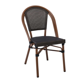 Καρέκλα Costa Ε288 50x55x85cm Black-Walnut