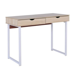 Γραφείο Με 2 Συρτάρια ΕΟ403,2Α 100x48x75cm White - Maple