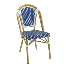 Καρέκλα Bistro Paris 46x54x88cm White - Blue