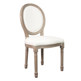 Καρέκλα Jameson Ε752,1PΚ 49x55x95cm (Σετ 2τμχ) White Ξύλο,Τεχνόδερμα