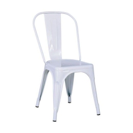 Καρέκλα Relix Ε5191,MW 44x49x84cm White Μέταλλο