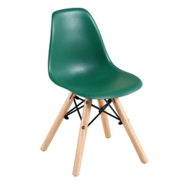 Καρέκλα Παιδική Art Wood ΕΜ123,ΚG 32x34x57cm (Σετ 4τμχ) Green Ξύλο,Πολυπροπυλένιο