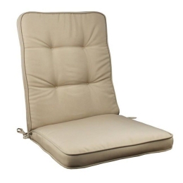 Μαξιλάρι Καρέκλας Gord Ε206,L4 Χαμηλό 100(45+55)x45/5cm Cappuccino Πολυέστερ