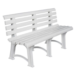 Παγκάκι Κήπου Atena Ε368 150x73x51cm White Τριθέσιος
