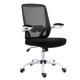 Πολυθρόνα Γραφείου BF2930W ΕΟ604,2W 60x62x99/109cm White-Black