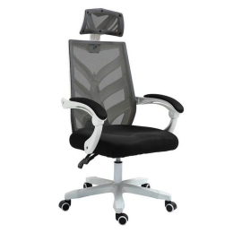 Πολυθρόνα Γραφείου Διευθυντή BF2985 ΕΟ606,1 60x66x111/121cm White - Black