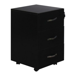 Συρταριέρα Γραφείου Unit ΕΟ438,2 38x42x63cm Black