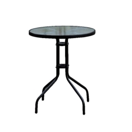 Τραπέζι Κήπου Baleno Ε2400,3W Φ60x70cm Black