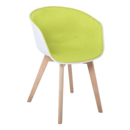 Πολυθρόνα Optim ΕΜ140,10 54x51x79cm White-Lime-Natural