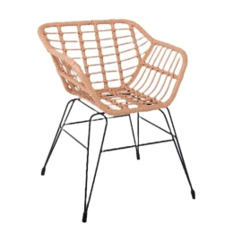 Πολυθρόνα Κήπου Salsa-S Ε2442,1 56x57x76cm Natural-Black