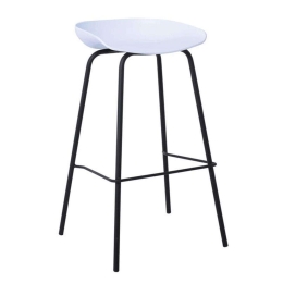 Σκαμπό Bar Ε511,20 49x46x76/83cm White-Black