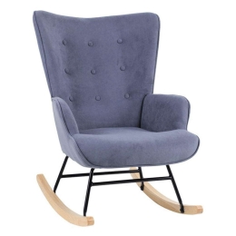 Πολυθρόνα - Μπερζέρα Κουνιστή Alma Rocking Ε7143,5 67x86x92cm Blue