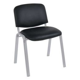 Πολυθρόνα Επισκέπτη Sigma ΕΟ550,12W 55x60x79cm Black-Silver