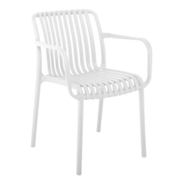 Πολυθρόνα Κήπου Στοιβαζόμενη Moda Ε3800,1 57x58x80cm White