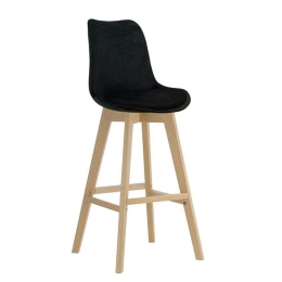 Σκαμπό Bar Martin ΕΜ147,2V 49x57x74/111cm Natural-Black