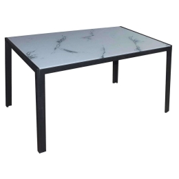 Τραπέζι Dego ΕΜ834,1 140x80x75cm Black-White