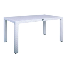 Τραπέζι Κήπου Pello Ε313,2 150x90x73cm White