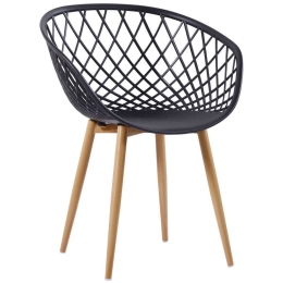 Πολυθρόνα Rex Ε373,21W 62x56x80cm Natural-Black