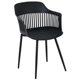 Πολυθρόνα Louise ΕΜ165,2W 59x53x82cm Black