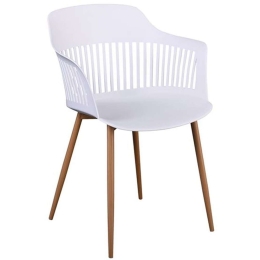 Πολυθρόνα Louise ΕΜ165,Ν1W 59x53x82cm Natural-White