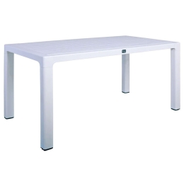 Τραπέζι Κήπου Tec Ε391,2 150x90x73cm White