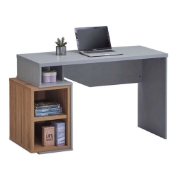 Γραφείο ΕΟ4391 120/126x50x75cm Walnut-Grey