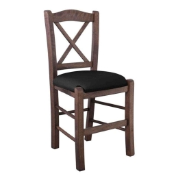 Καρέκλα Casa Ρ967,Ε2Τ 42x45x88cm Walnut-Black