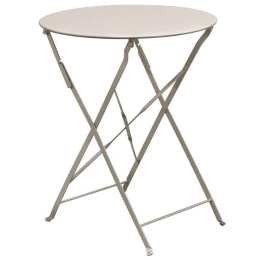 Τραπέζι Πτυσσόμενο Ζαππείου Ε5173,4 Φ60x70cm Beige