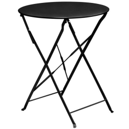 Τραπέζι Πτυσσόμενο Ζαππείου Ε5173,5 Φ60x70cm Black