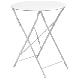 Τραπέζι Πτυσσόμενο Ζαππείου Ε5173,6 Φ60x70cm White