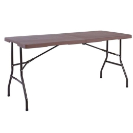 Τραπέζι Catering Πτυσσόμενο (Βαλίτσα) Blow ΕΟ181Κ 152x70x74cm Brown-Black