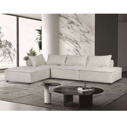Καναπές Γωνιακός Larry Ε9820,2 301x201x75/39cm Ecru