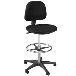 Σκαμπό ΕΟ206,70 60x60x103/126cm Black Μέταλλο,Ύφασμα,Πλαστικό