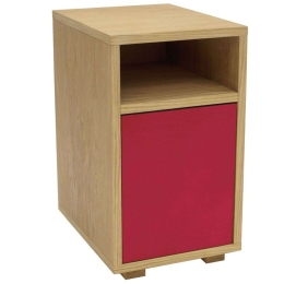 Κομοδίνο Slim SLIMBST12 30x40x52,5cm Red
