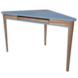 Γραφείο Γωνιακό Ashme ASHMECORKOF13 114x85x75cm Light Blue