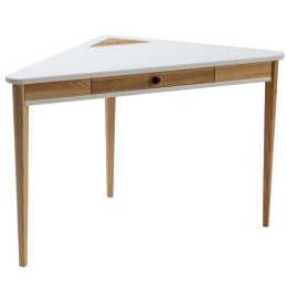 Γραφείο Γωνιακό Με Συρτάρι Ashme ASHMECOROF1 114x85x75cm White