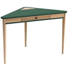 Γραφείο Γωνιακό Με Συρτάρι Ashme ASHMECOROF10 114x85x75cm Sea Green